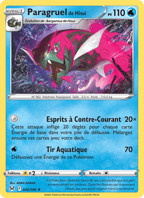 Paragruel de Hisui, card 045 from Origine Perdue