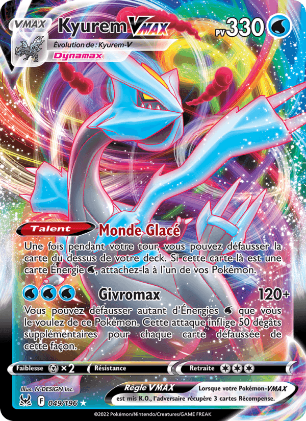 Kyurem VMAX, carta 049 de Origine Perdue