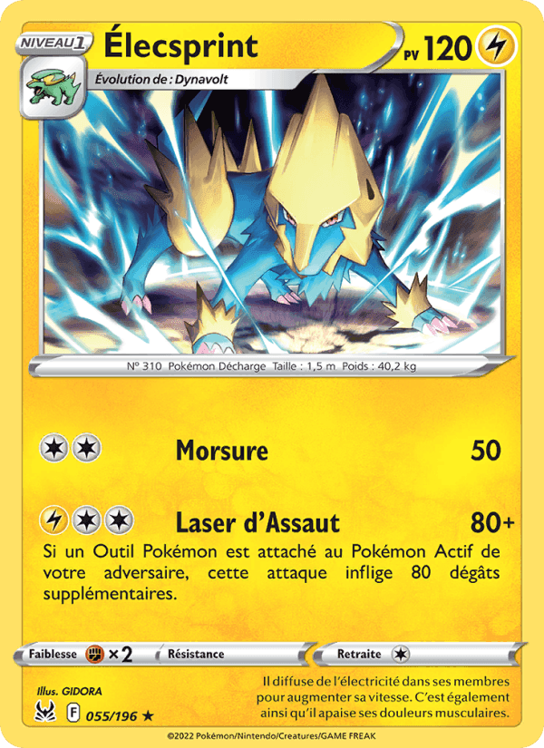 Élecsprint, carte 055 de Origine Perdue