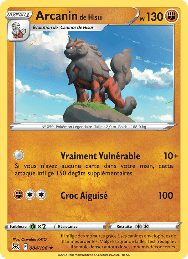 Arcanin de Hisui, carte 084 de Origine Perdue