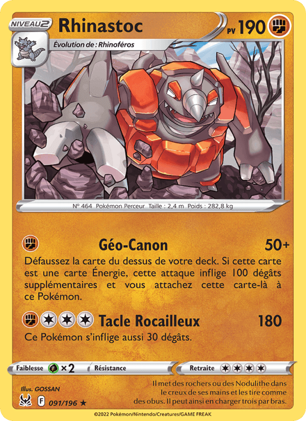 Rhinastoc, carte 091 de Origine Perdue