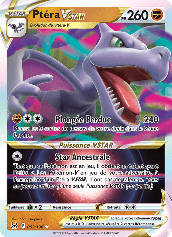 Ptéra VSTAR, carte 093 de Origine Perdue
