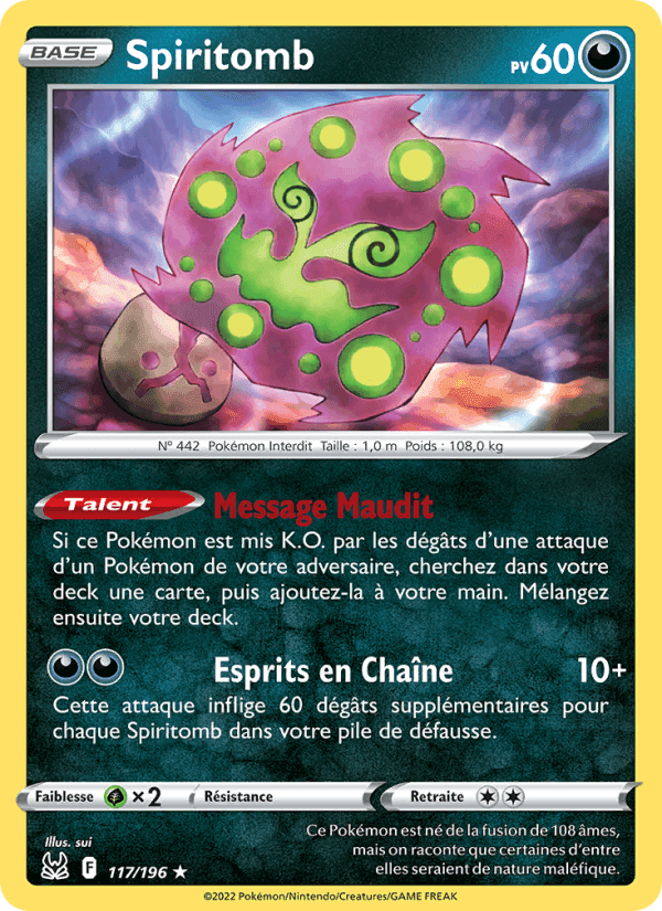 Spiritomb, card 117 from Origine Perdue