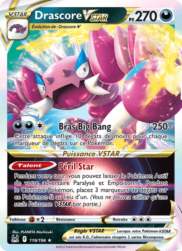 Drascore VSTAR, card 119 from Origine Perdue