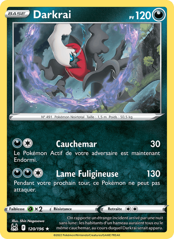 Darkrai, carte 120 de Origine Perdue