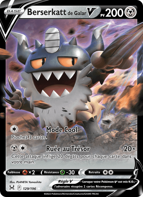 Berserkatt de Galar V, carte 129 de Origine Perdue