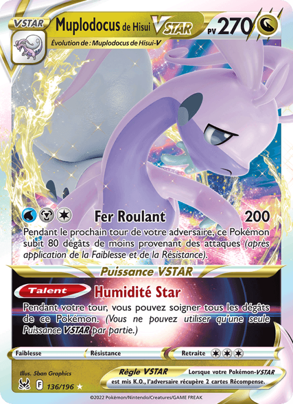 Muplodocus de Hisui VSTAR, card 136 from Origine Perdue