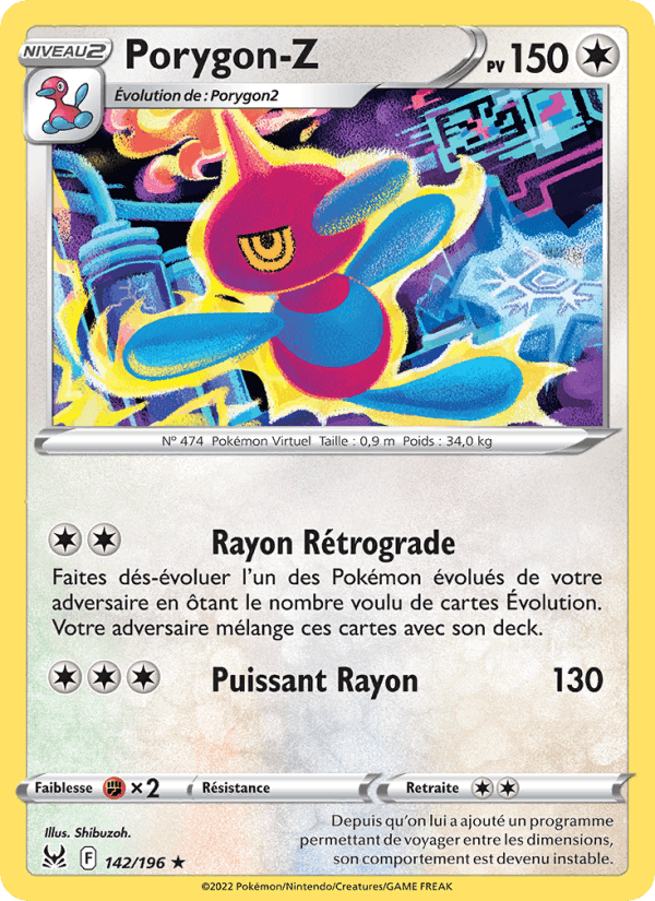 Porygon-Z, carte 142 de Origine Perdue