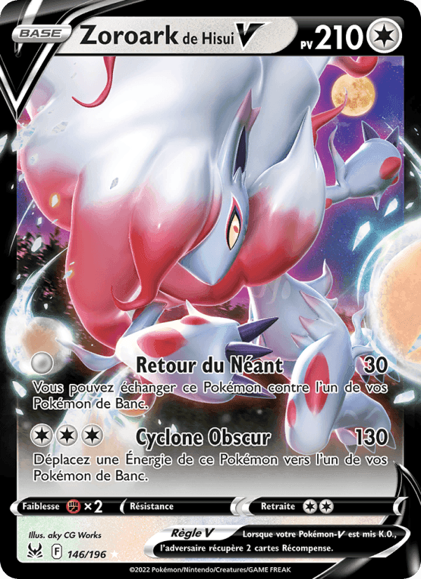 Zoroark de Hisui V, card 146 from Origine Perdue