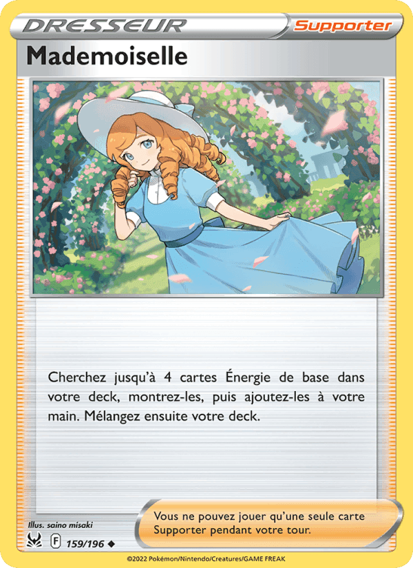 Mademoiselle, carte 159 de Origine Perdue