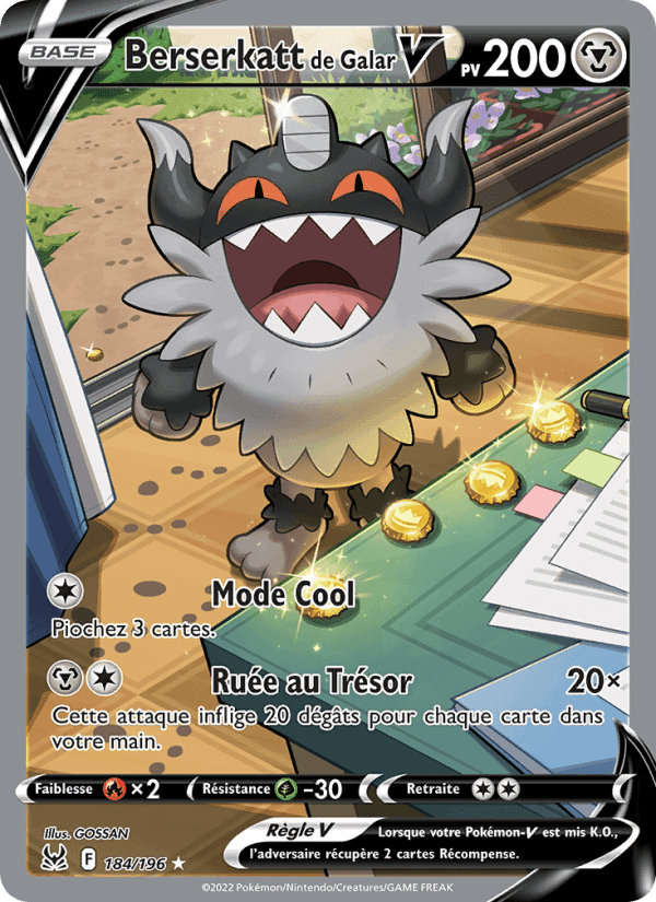 Berserkatt de Galar V, carta 184 de Origine Perdue
