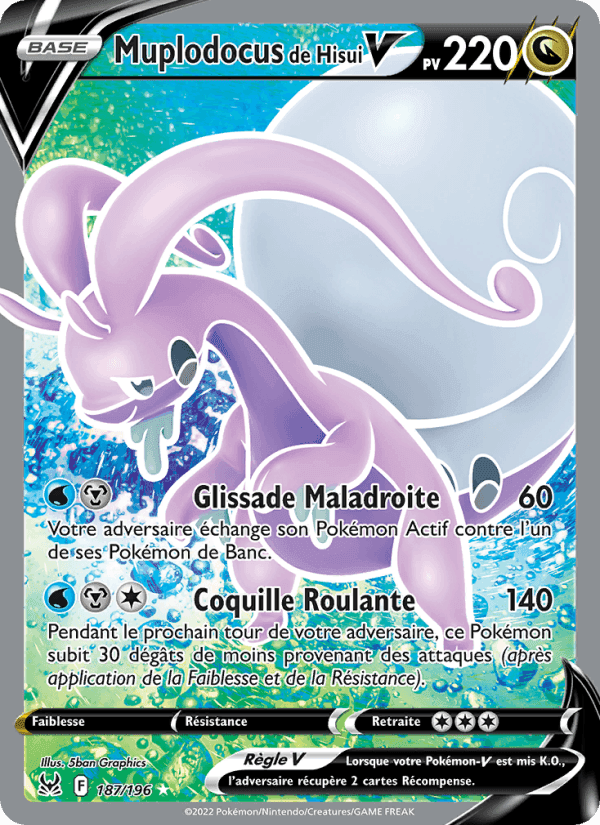 Muplodocus de Hisui V, card 187 from Origine Perdue