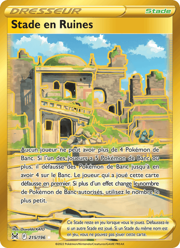 Stade en Ruines, carte 215 de Origine Perdue