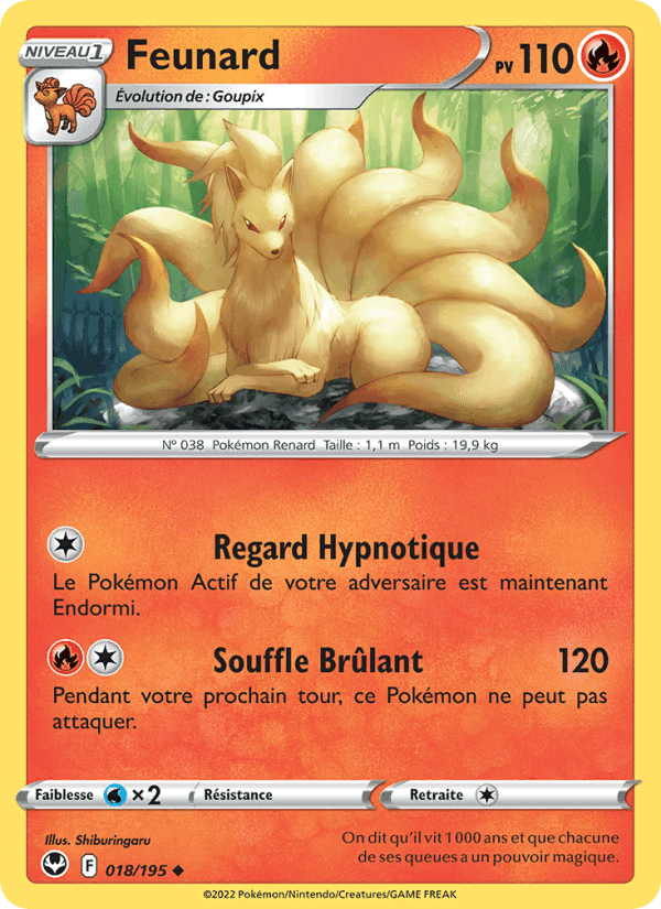Feunard, carta 018 di Tempête Argentée