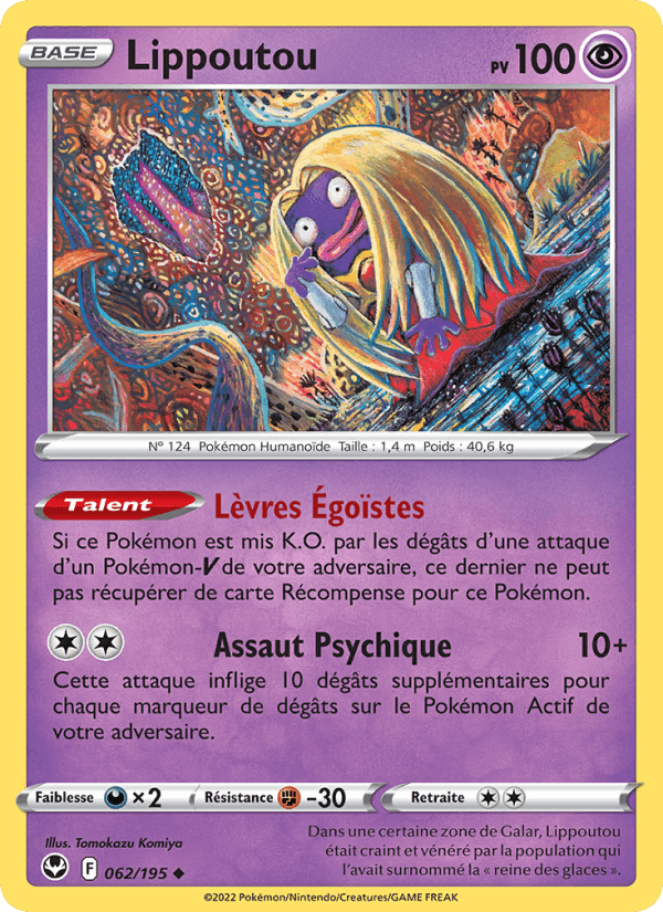 Lippoutou, carte 062 de Tempête Argentée