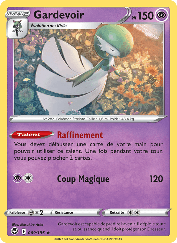 Gardevoir, card 069 from Tempête Argentée