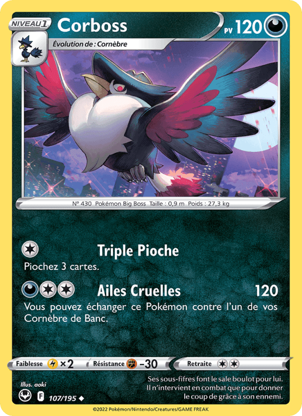 Corboss, carte 107 de Tempête Argentée