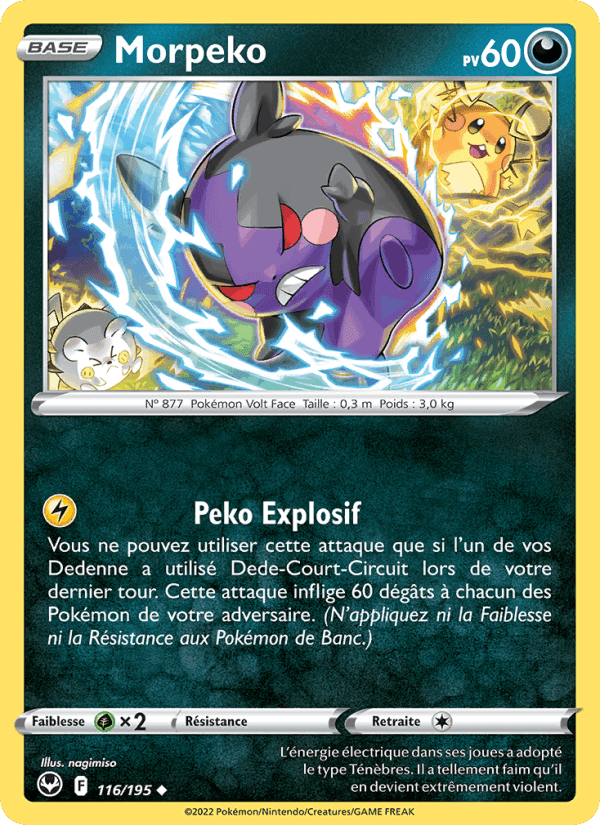 Morpeko, card 116 from Tempête Argentée