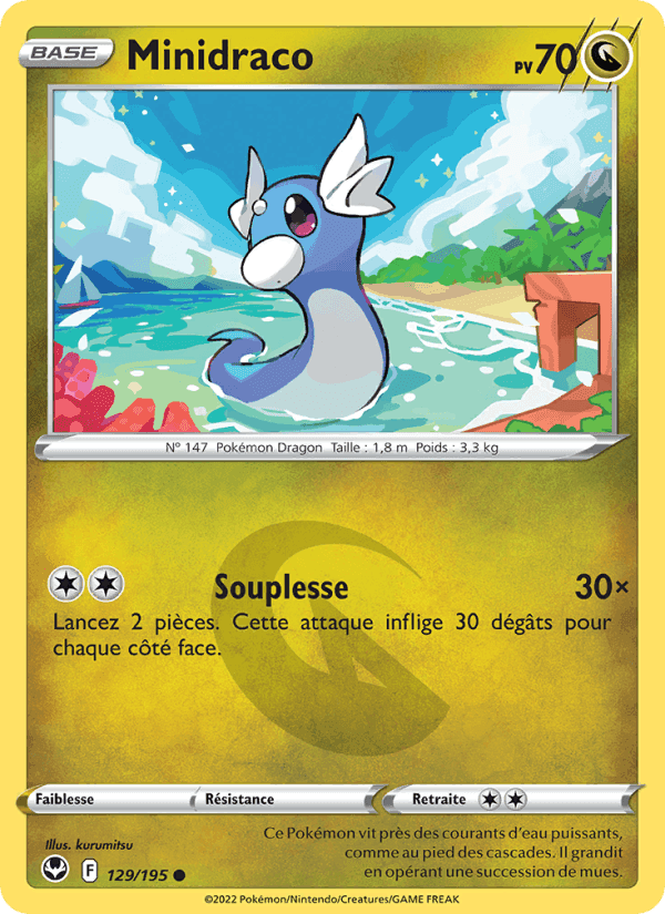 Minidraco, carte 129 de Tempête Argentée