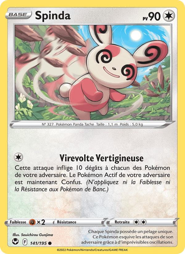 Spinda, carte 141 de Tempête Argentée