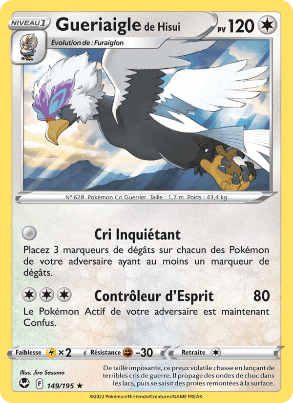 Gueriaigle de Hisui, card 149 from Tempête Argentée