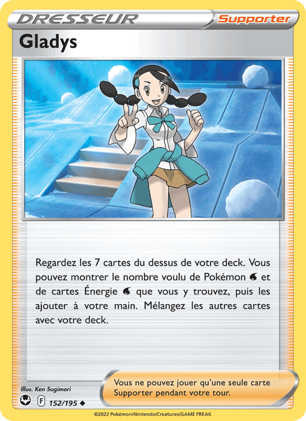Gladys, carte 152 de Tempête Argentée