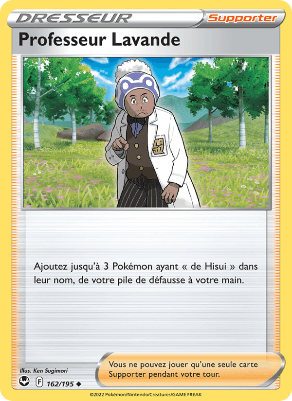 Professeur Lavande, card 162 from Tempête Argentée