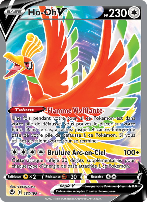 Ho-Oh V, carte 187 de Tempête Argentée