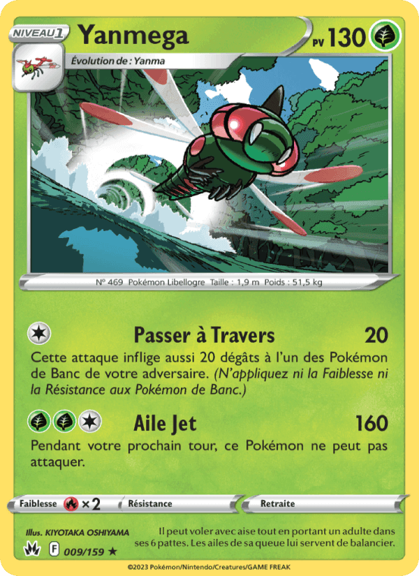 Yanmega, carta 009 di Zénith Suprême