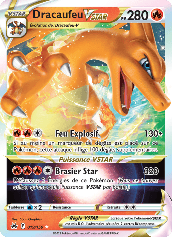 Dracaufeu VSTAR, carta 019 di Zénith Suprême