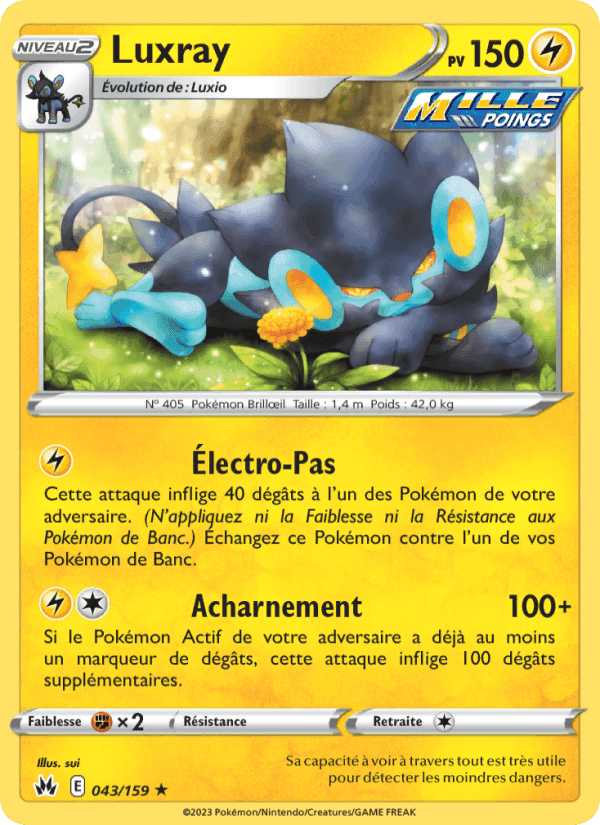 Luxray, carte 043 de Zénith Suprême
