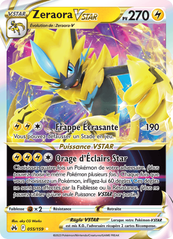 Zeraora VSTAR, carta 055 di Zénith Suprême