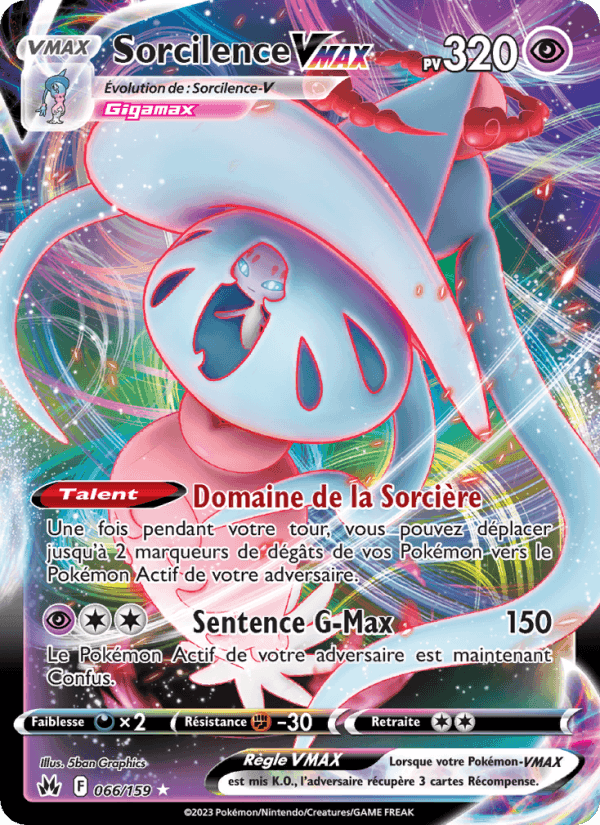 Sorcilence VMAX, carte 066 de Zénith Suprême