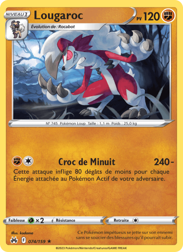 Lougaroc, carte 074 de Zénith Suprême