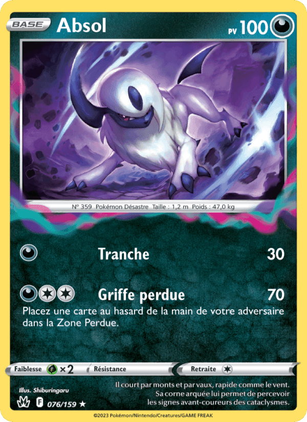 Absol, carta 076 di Zénith Suprême