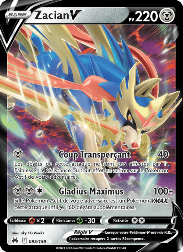 Zacian V, carte 095 de Zénith Suprême