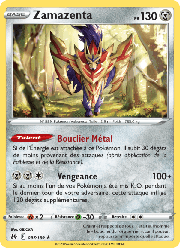 Zamazenta, carte 097 de Zénith Suprême