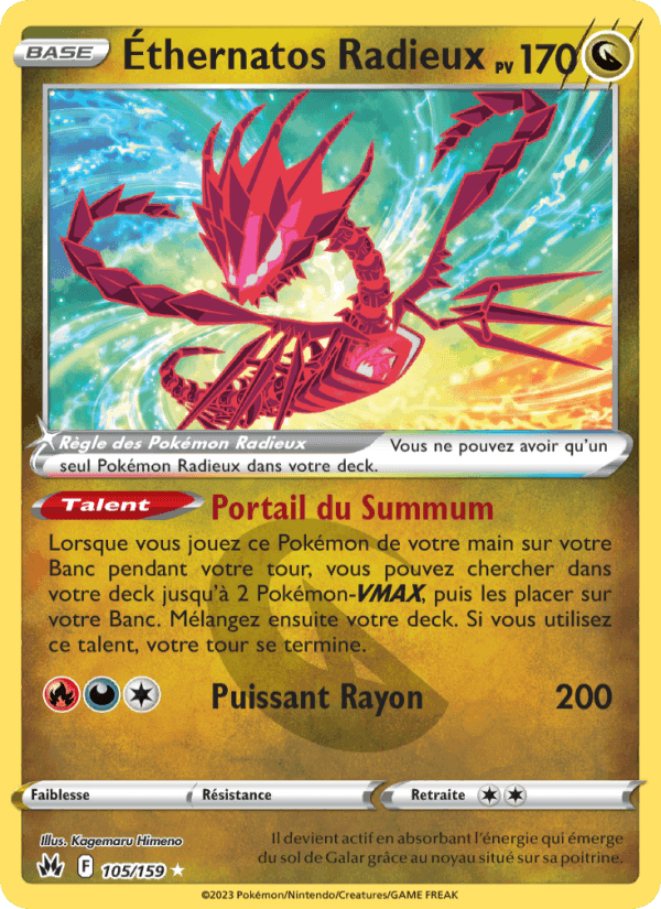 Éthernatos Radieux, carte 105 de Zénith Suprême