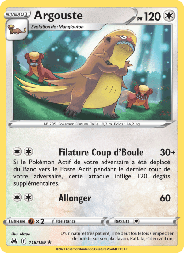 Zénith Suprême の 118 番、Argouste