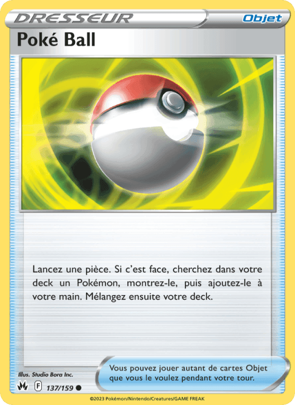 Poké Ball, card 137 from Zénith Suprême