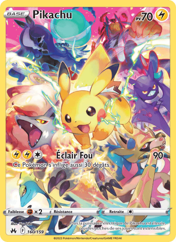 Pikachu, carte 160 de Zénith Suprême