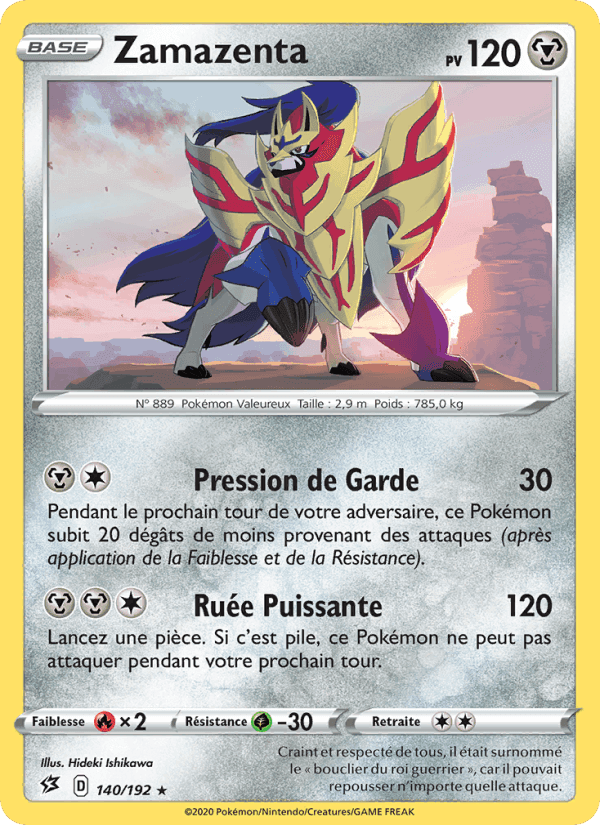 Zamazenta, carte 140 de Clash des Rebelles