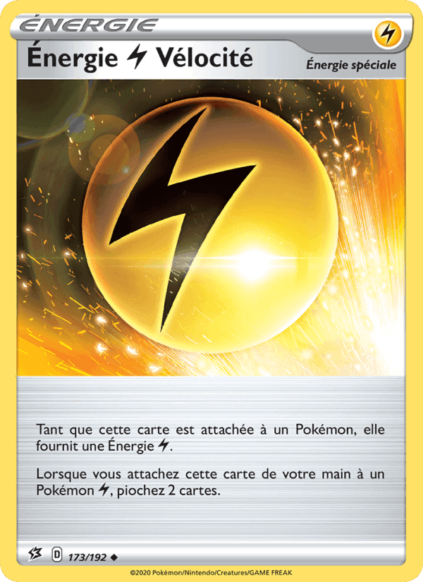 Énergie Lightning Vélocité, carte 173 de Clash des Rebelles