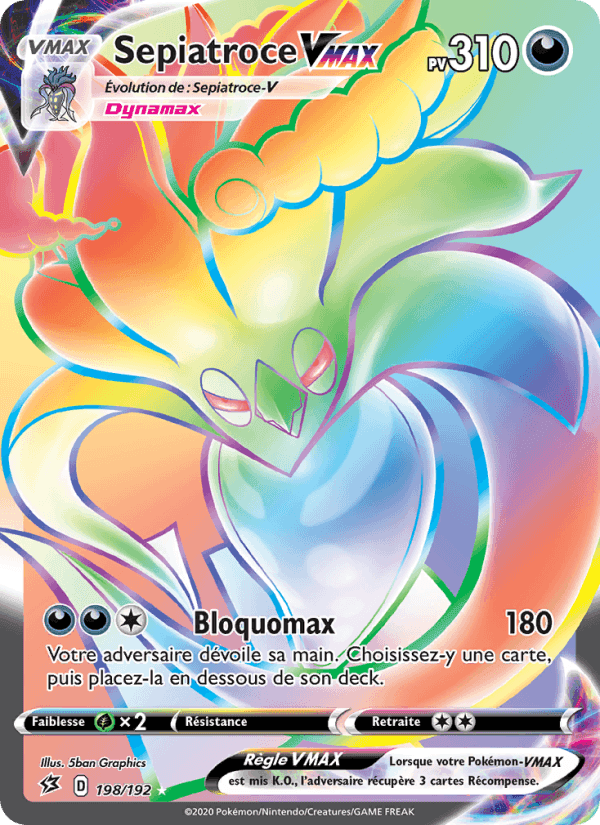 Sepiatroce VMAX, carte 198 de Clash des Rebelles