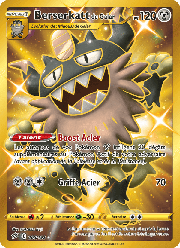 Berserkatt de Galar, carte 205 de Clash des Rebelles