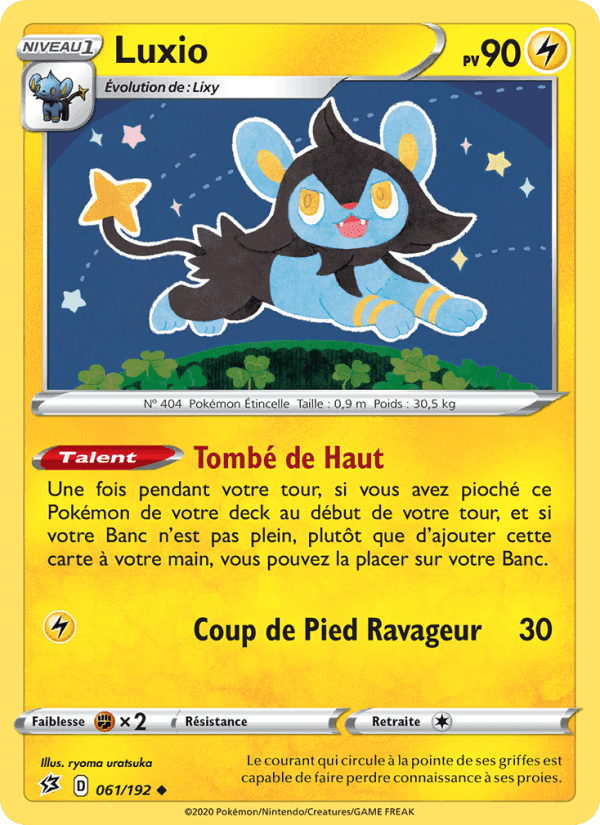 Luxio, card 61 from Clash des Rebelles