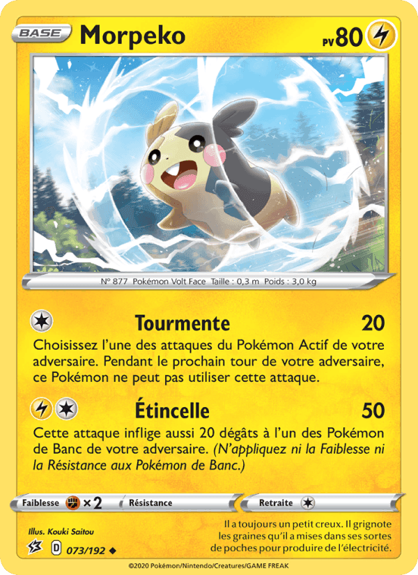 Morpeko, card 73 from Clash des Rebelles