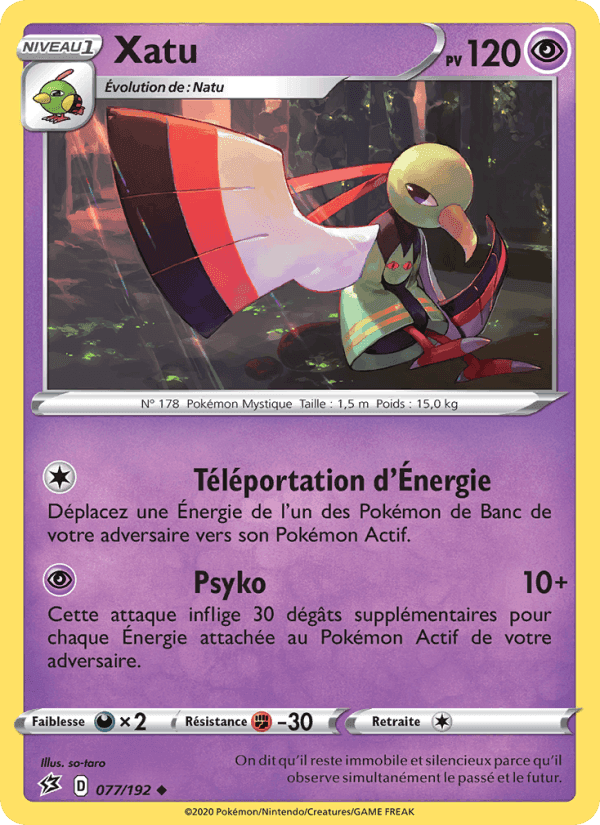 Xatu, carte 77 de Clash des Rebelles