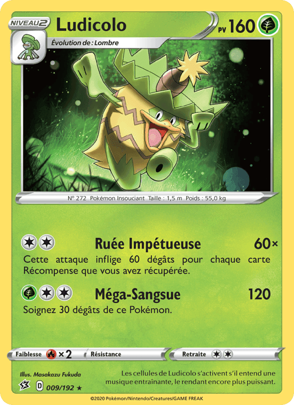 Ludicolo, carta 9 de Clash des Rebelles