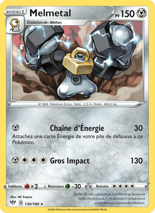 Melmetal, card 130 from Ténèbres Embrasées